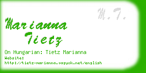 marianna tietz business card